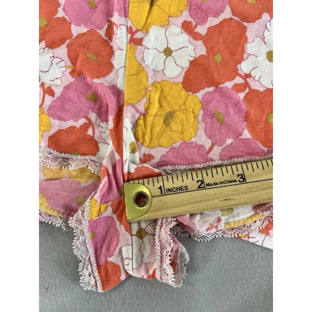 Victoria's Secret‎ Floral Lace Pajamas 2 Piece Set Cami+Shorts Women's Medium